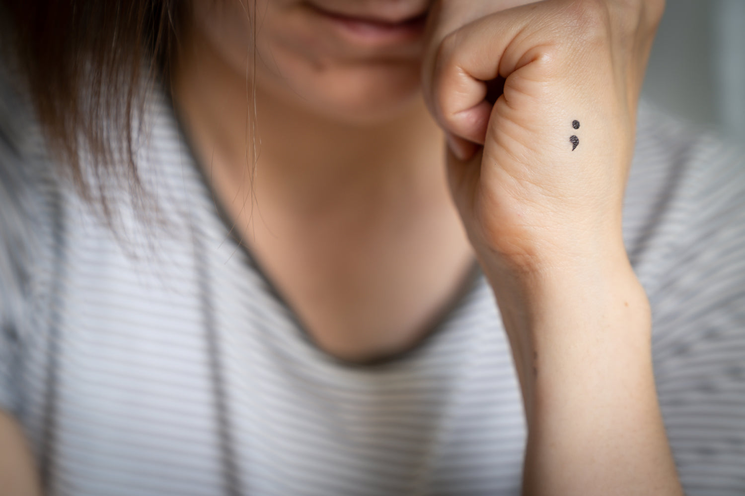 Semicolon tattoo a sign of comfort and reassurance for the depressed The  New Indian Express